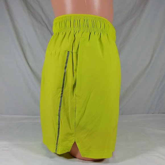 Men's 5 inch Stride Running Shorts-Iced Citron-Various Sizes-New with Tags - Picture 2 of 4